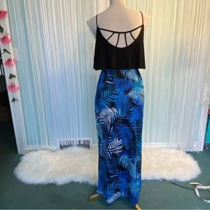 Cut-out Palm Leaves Dress NWOT